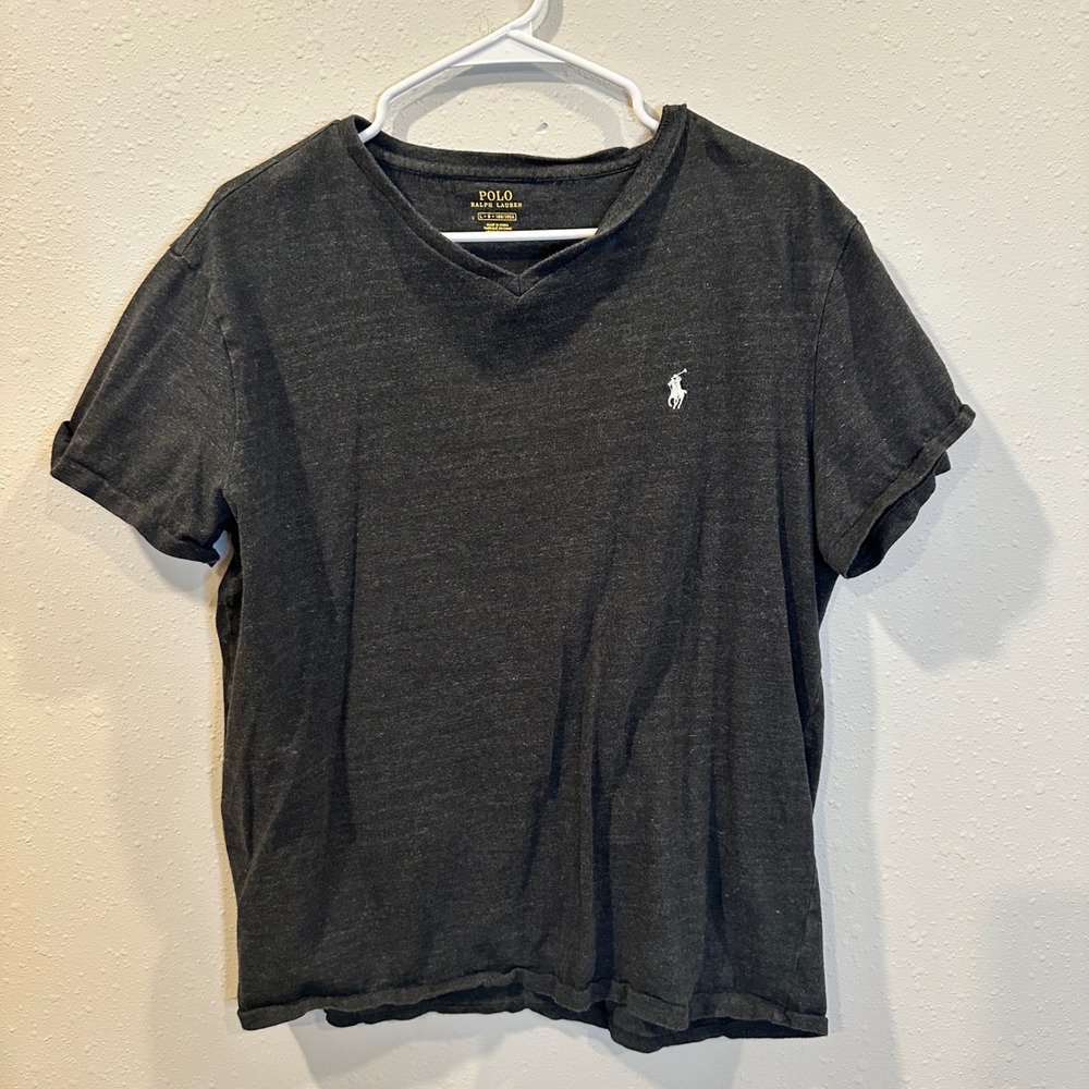 Lot of Polo Ralph Lauren T-Shirt Men Large Black Blue V-Neck Cotton Classic Logo - Picture 7 of 16